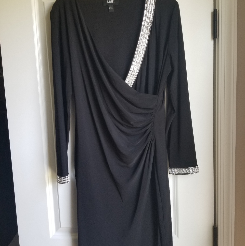Black Long Sleeve Cocktail Dress